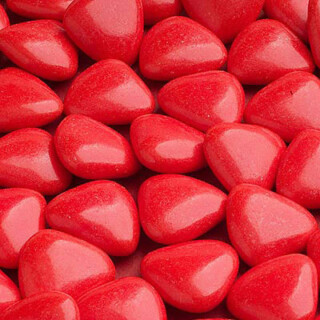 Hart Chocolade Dragees Rood