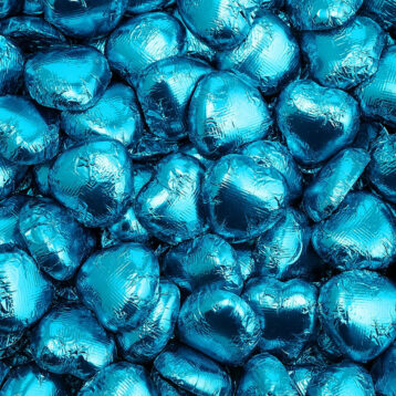 Chocolade Harten Turquoise