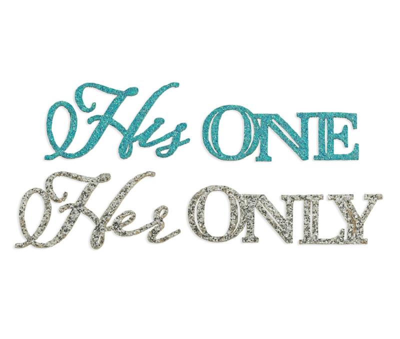 His One Her Only Schoen Stickers Set