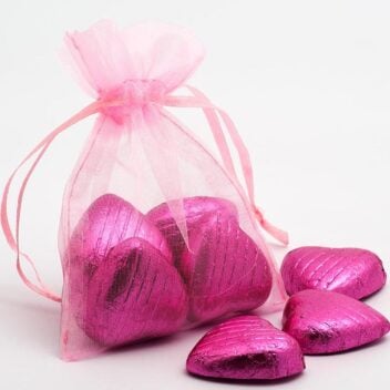 Organza zakjes roze