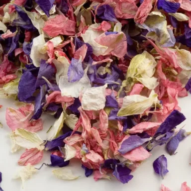 Echte Bloemblaadjes Confetti Gemengd multicolor voor bruiloft en feest