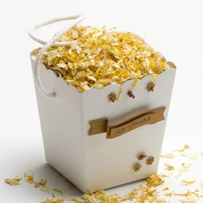 Kartonnen Vaas voor Bloemen Confetti