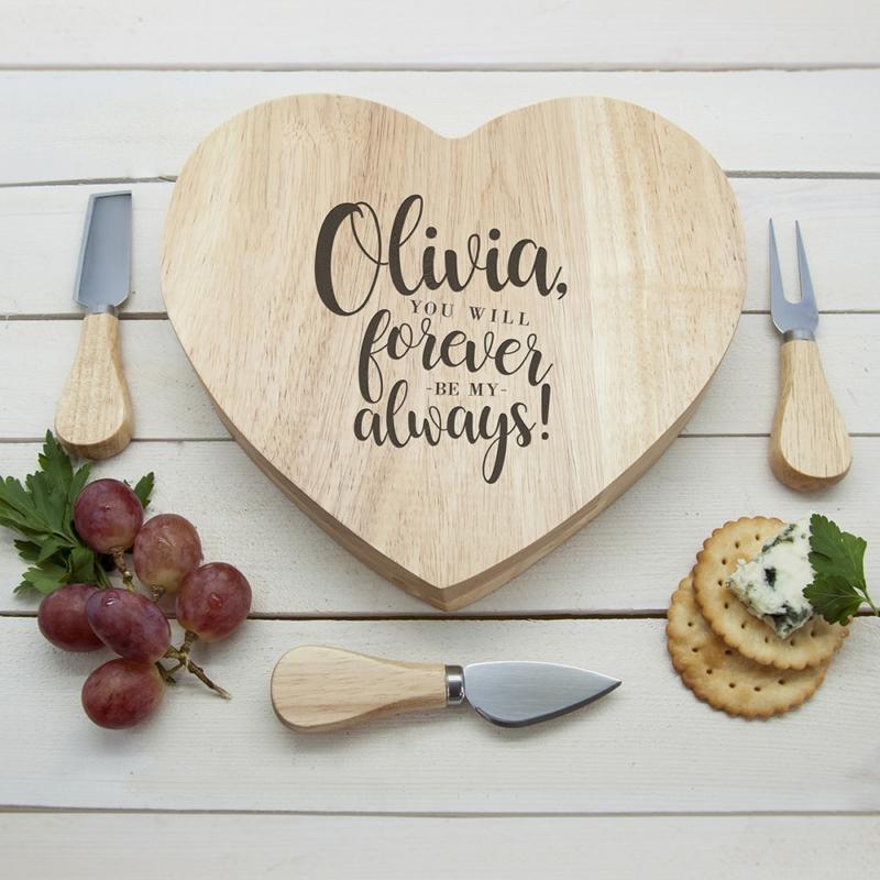 engraved forever my always cheese board per2595 001