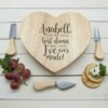 engraved valentines best damn decision heart cheese board per2597 001