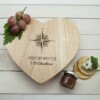 romantic compass heart cheese board per967 001