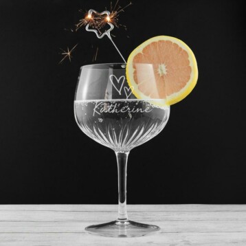 Personaliseerbaar Gin Tonic Glas van Kristal