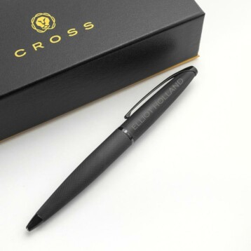 personalised cross atx pen in black per3267 san
