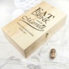 personalised eat drink and be married wine box per3085 001
