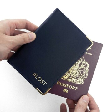 personalised luxury leather passport cover per3208 nav