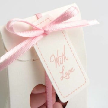 Cadeau Labels Roze ‘With Love’ - 24 Stuks