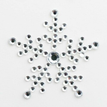 Diamante Sneeuwvlok 3.5 cm - 6 Stuks