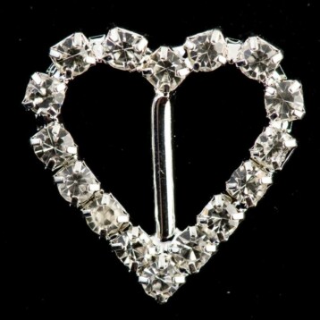 Diamant Gesp Hart Medium - 10 stuks