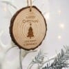 Kerstboomversiering Hout 'Merry Christmas' Gepersonaliseerd