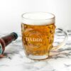 personalised emblem dimpled beer glass per2819 001