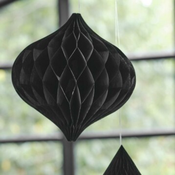 Black Honeycomb Bruiloft Decoratie.3
