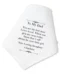Gepersonaliseerde Zakdoek To My Dad als Emotioneel Bruiloft cadeau met Naam