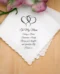 Gepersonaliseerde Zakdoek To My Mom als Emotioneel Bruiloft Cadeau met Naam