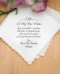 Gepersonaliseerde Zakdoek To My New Mother als Emotioneel Huwelijkscadeau met Naam