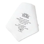 Gepersonaliseerde Zakdoek To My Stepdad als Emotioneel Huwelijkscadeau met Naam