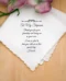Gepersonaliseerde Zakdoek To My Stepmom als Emotioneel Huwelijkscadeau met Naam