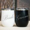 Bride en Groom Wine Tumblers