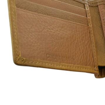 Genuine Leather Portemonnee & Sleutelhanger Set.3