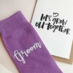 Groom Sokken in Paars