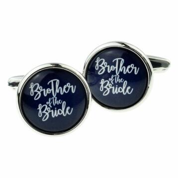 brother of the bride cufflinks navy