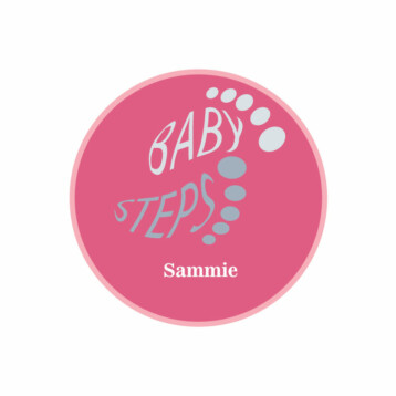 Gepersonaliseerde Baby Steps Stickers Girls