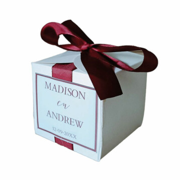 Madison Geschenkdoosjes Wijnrood