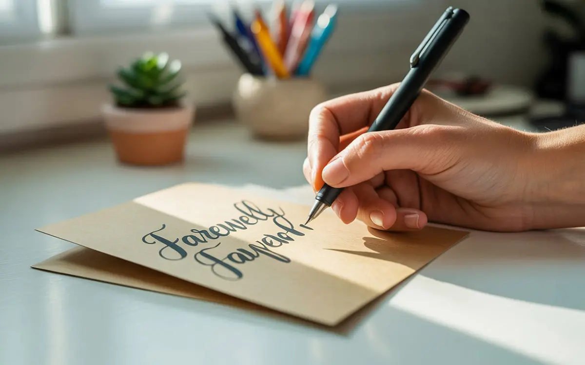 Persoonlijke Afscheidsboodschap