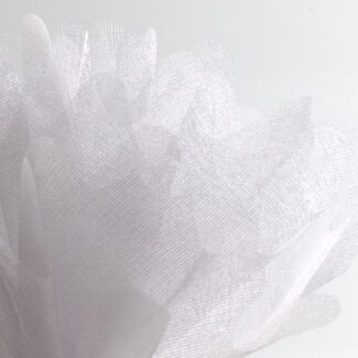 Roze Organza Tule Schulprand - 50 Stuks