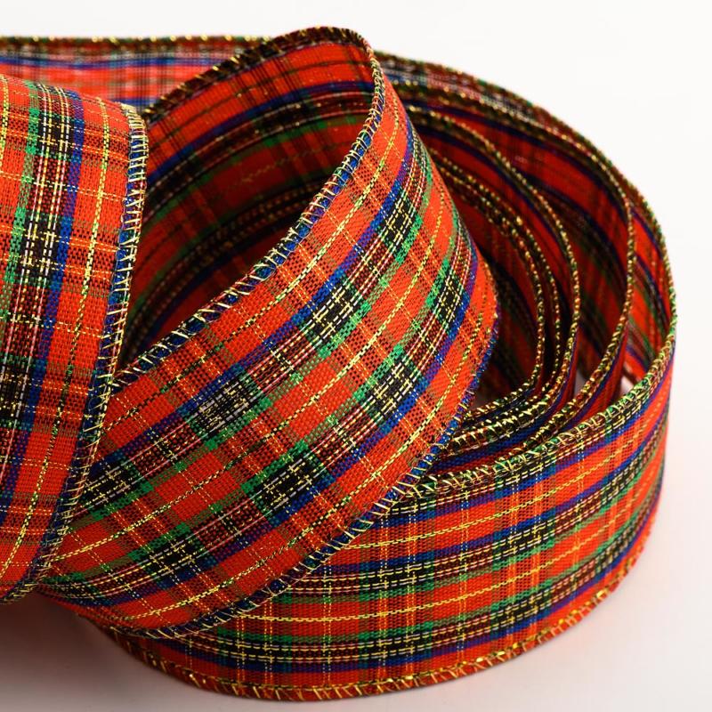 1564671787wpdm_7423 Tartan Schotse Ruit Lint Verstevigde Rand - 38 mm x 10 M - Afbeelding 2