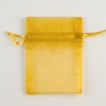 Organza zakjes Goud (10st) - Afbeelding 2