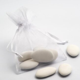 Organza zakjes Wit - 7.5 cm x 10 cm - 10 Stuks
