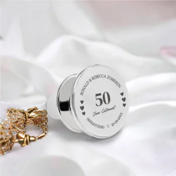 Forever Engraved - Verzilverde Wijnstop voor Jubileum