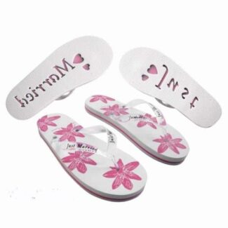 Just Married Slippers Wit Dames