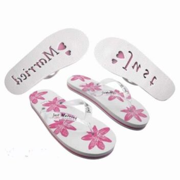 Just Married Slippers Wit Dames