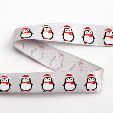 Pinguïns Kerstmis Satijn Lint