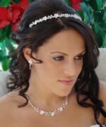 Pearl & Crystal Tiara en Sieradenset