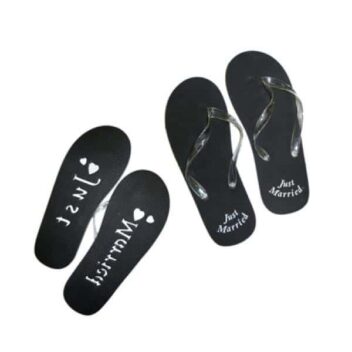 Just Married Slippers Zwart Heren