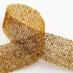 Gaas Glitter Lint Goud