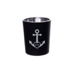 Gepersonaliseerde Anker Design Waxinelichtjes zwart