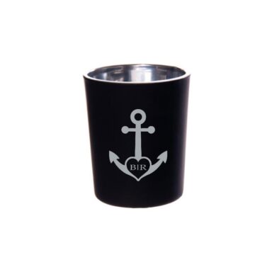 Gepersonaliseerde Anker Design Waxinelichtjes zwart