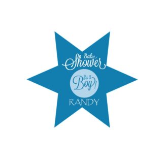 Baby Shower Stickers Boy - Sterontwerp