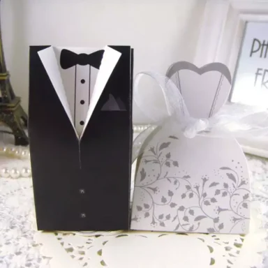 Bruid en Bruidegom Geschenkdoosjes Botanical
