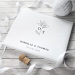 Gegraveerd Leren Gastenboek Danielle
