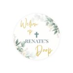 Botanical Bedankt Stickers Doop