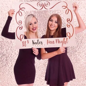 Gepersonaliseerde Rose Gold Hen Night Giant Photo Frame