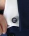 Vader van de Bruid / Bruidegom Manchetknopen Navy - Gepersonaliseerd Huwelijkscadeau